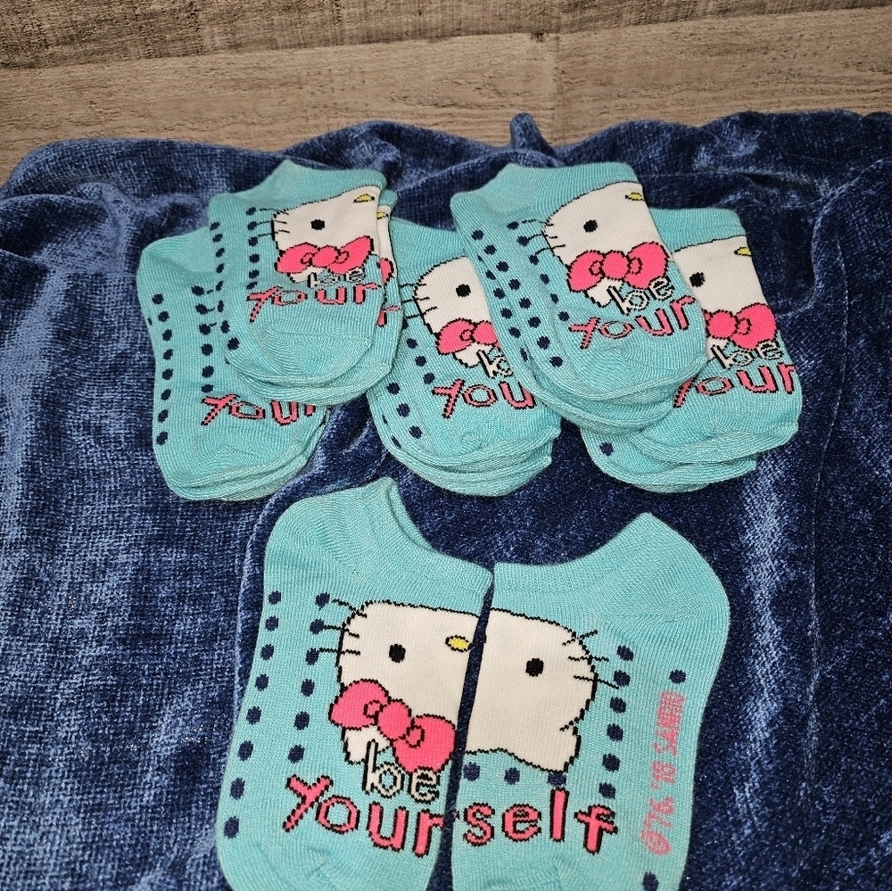 12 Pack (24) Hello Kitty Girls Kids Socks